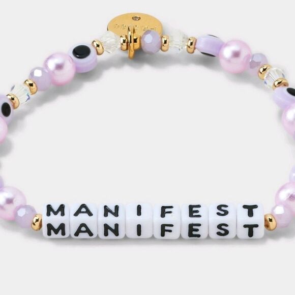 Little Words Project, "Manifest" Beaded Bracelet - Picture 2 of 8